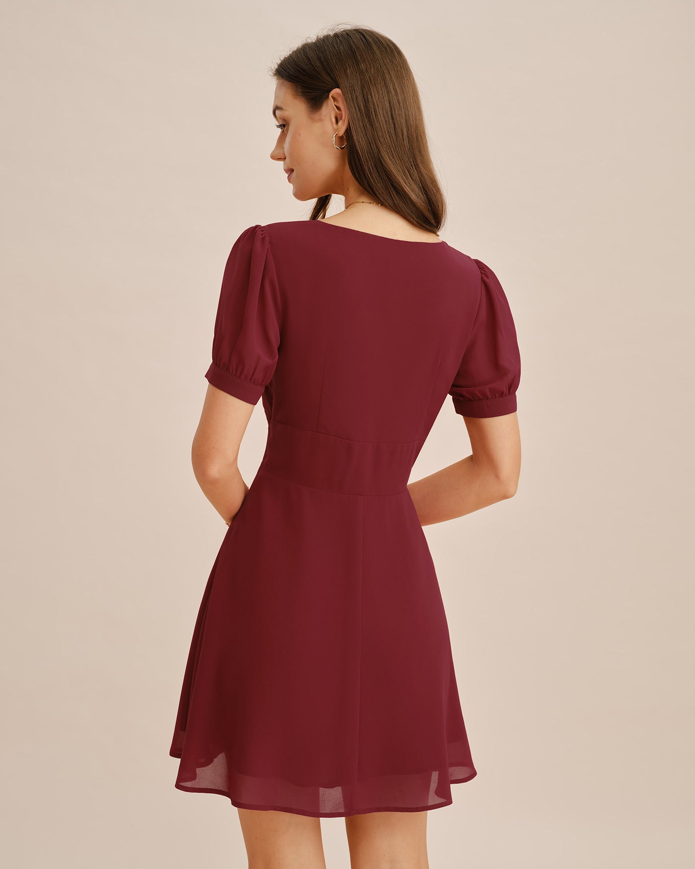 Women's Woven Polyester Mini Dress Dresses - RIHOAS