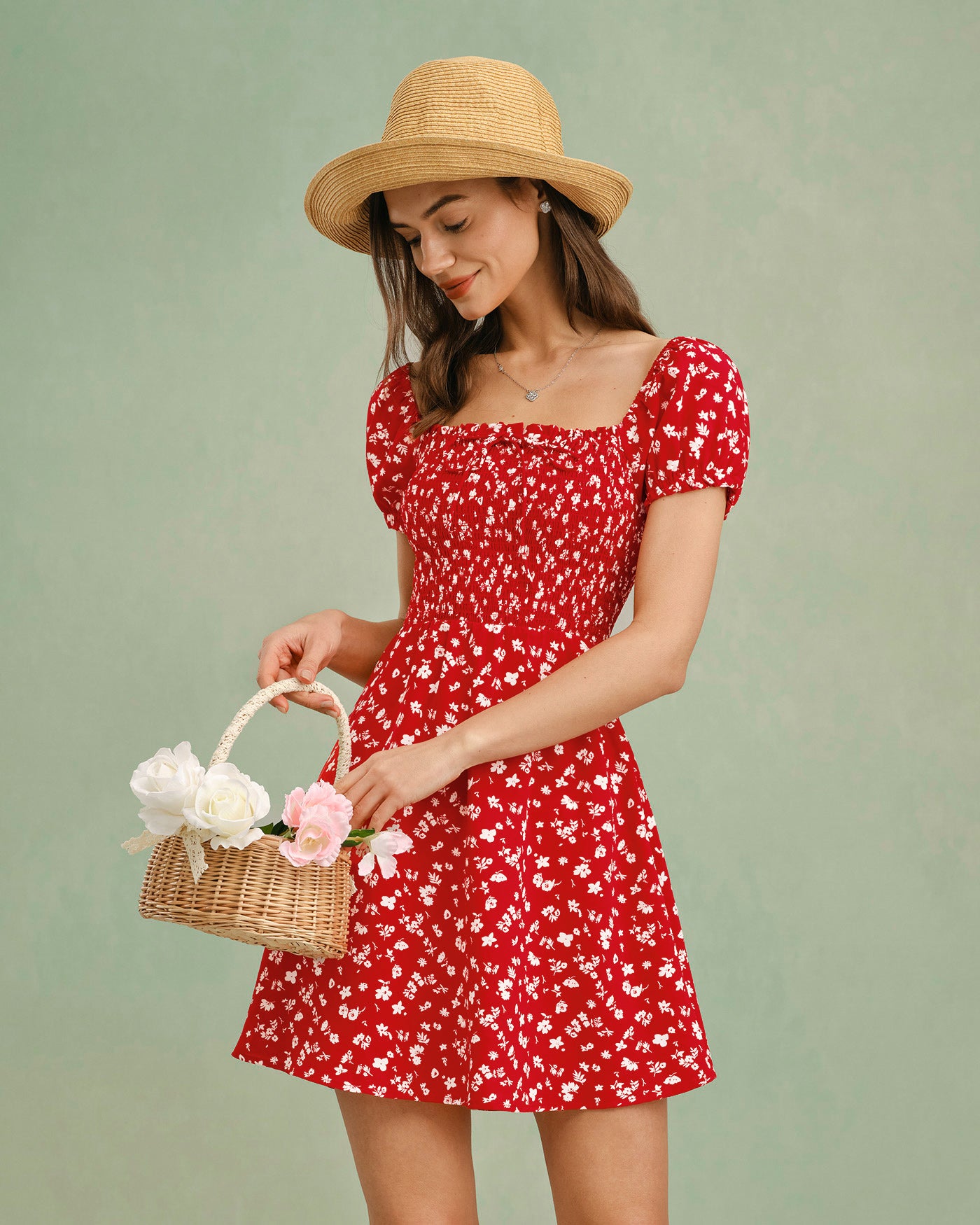 Women's Woven Polyester Mini Dress Dresses - RIHOAS