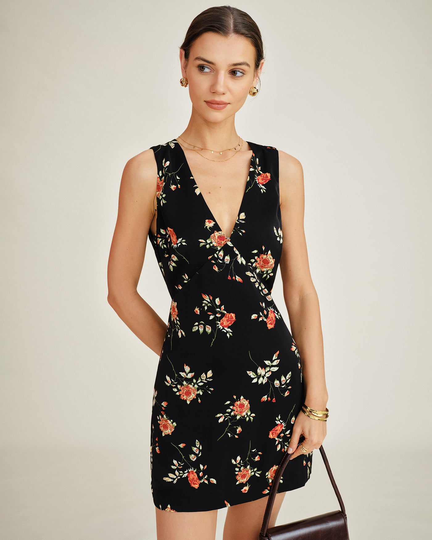 Women's Woven Polyester Mini Dress Dresses - RIHOAS