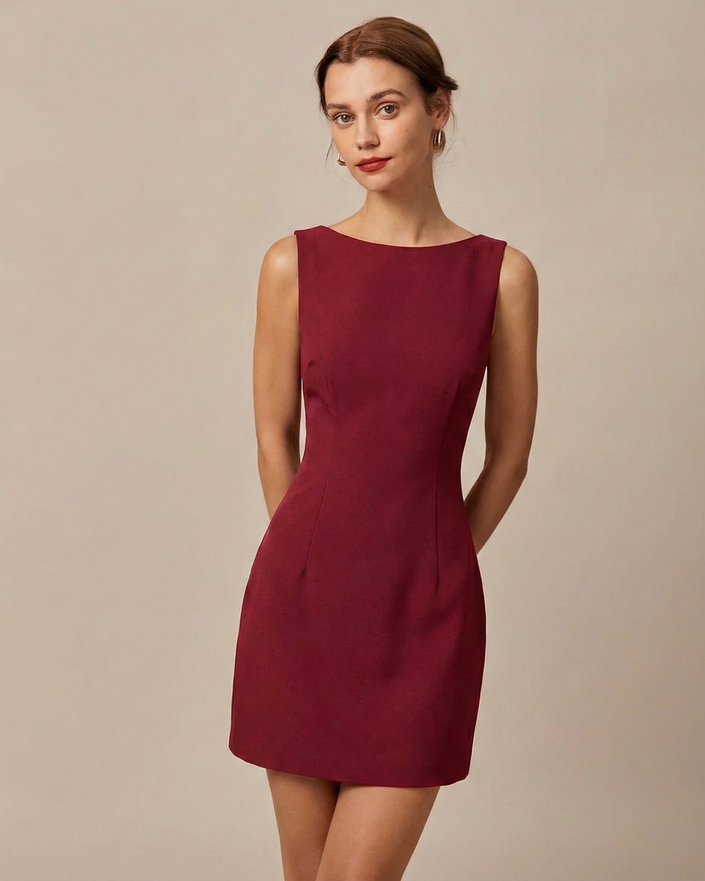 Women's Woven Polyester Mini Dress Dresses - RIHOAS