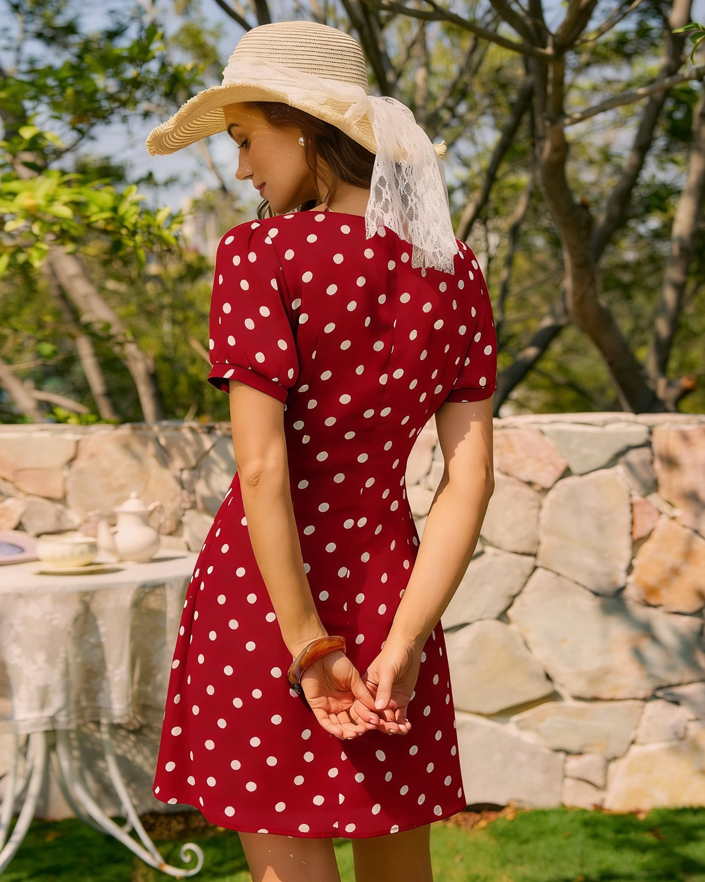 Women's Woven Polyester Mini Dress Dresses - RIHOAS