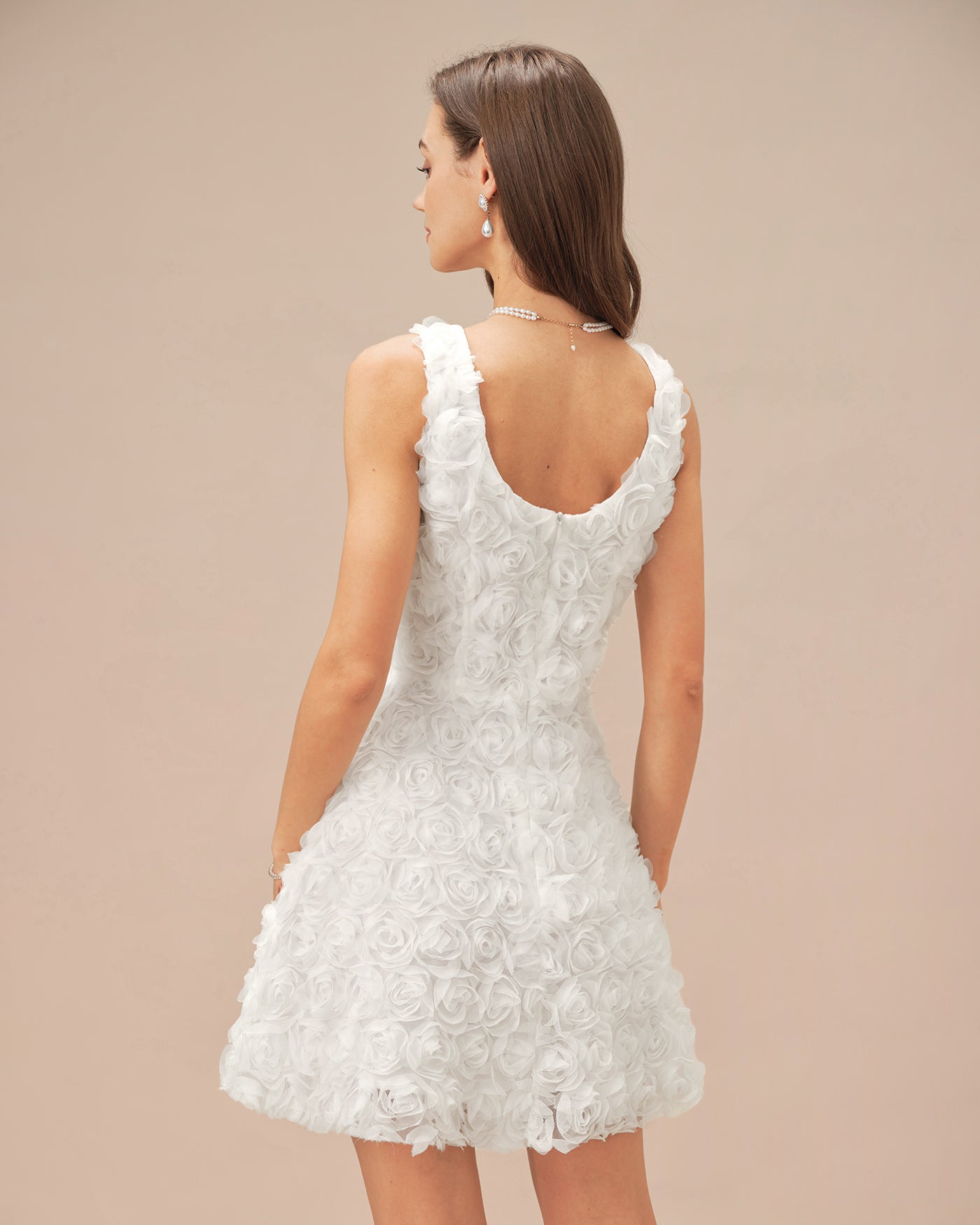 Women's Woven Polyester Mini Dress Dresses - RIHOAS
