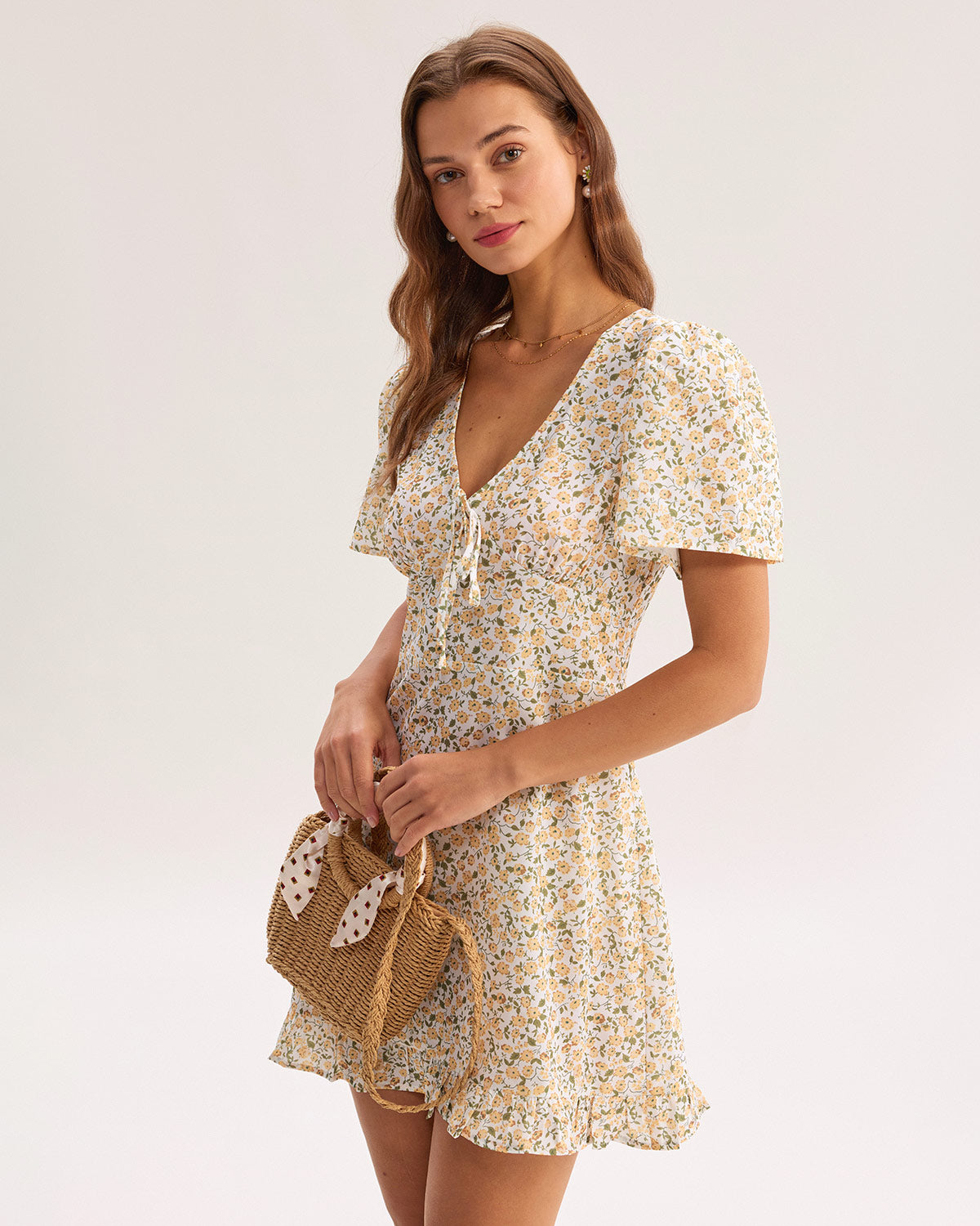 Women's Woven Polyester Mini Dress Dresses - RIHOAS