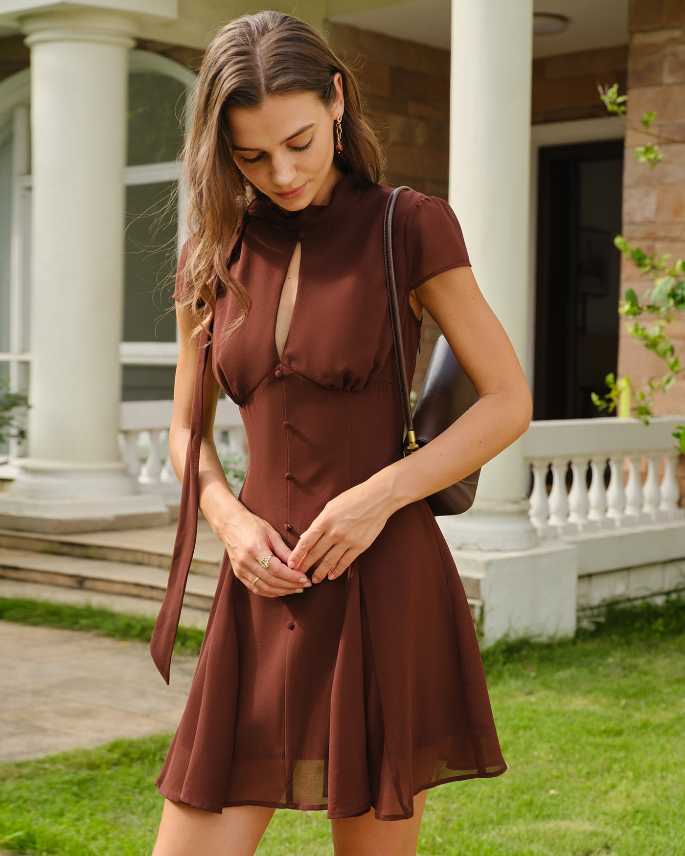 Women's Woven Polyester Mini Dresses Dresses - RIHOAS