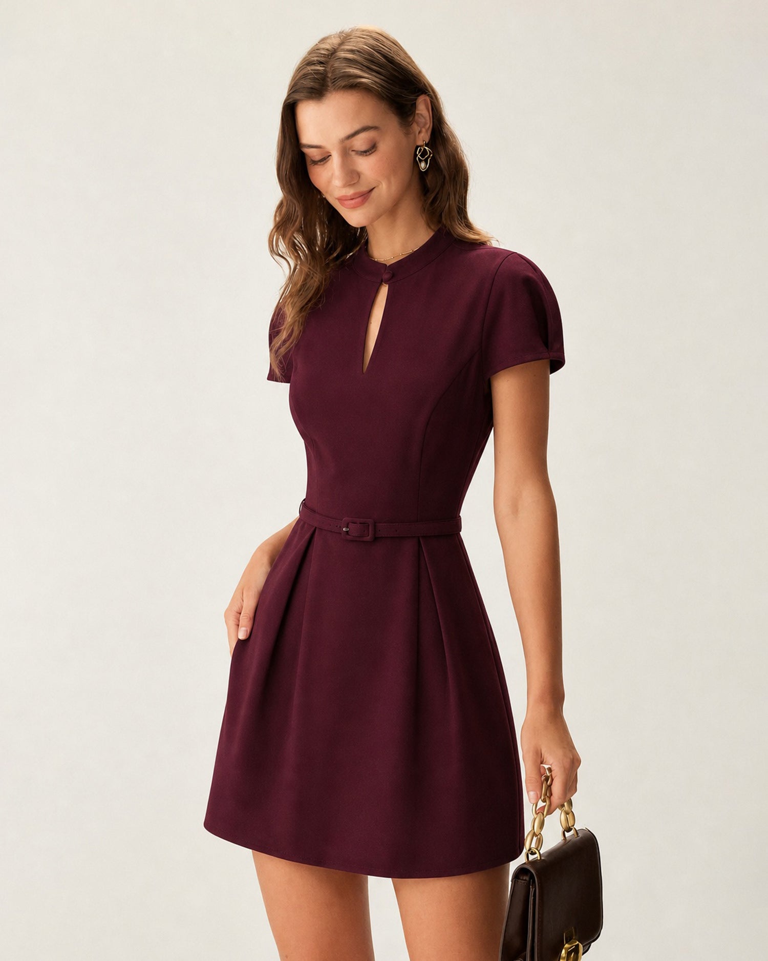 Women's Woven Polyester Mini Dresses Dresses - RIHOAS