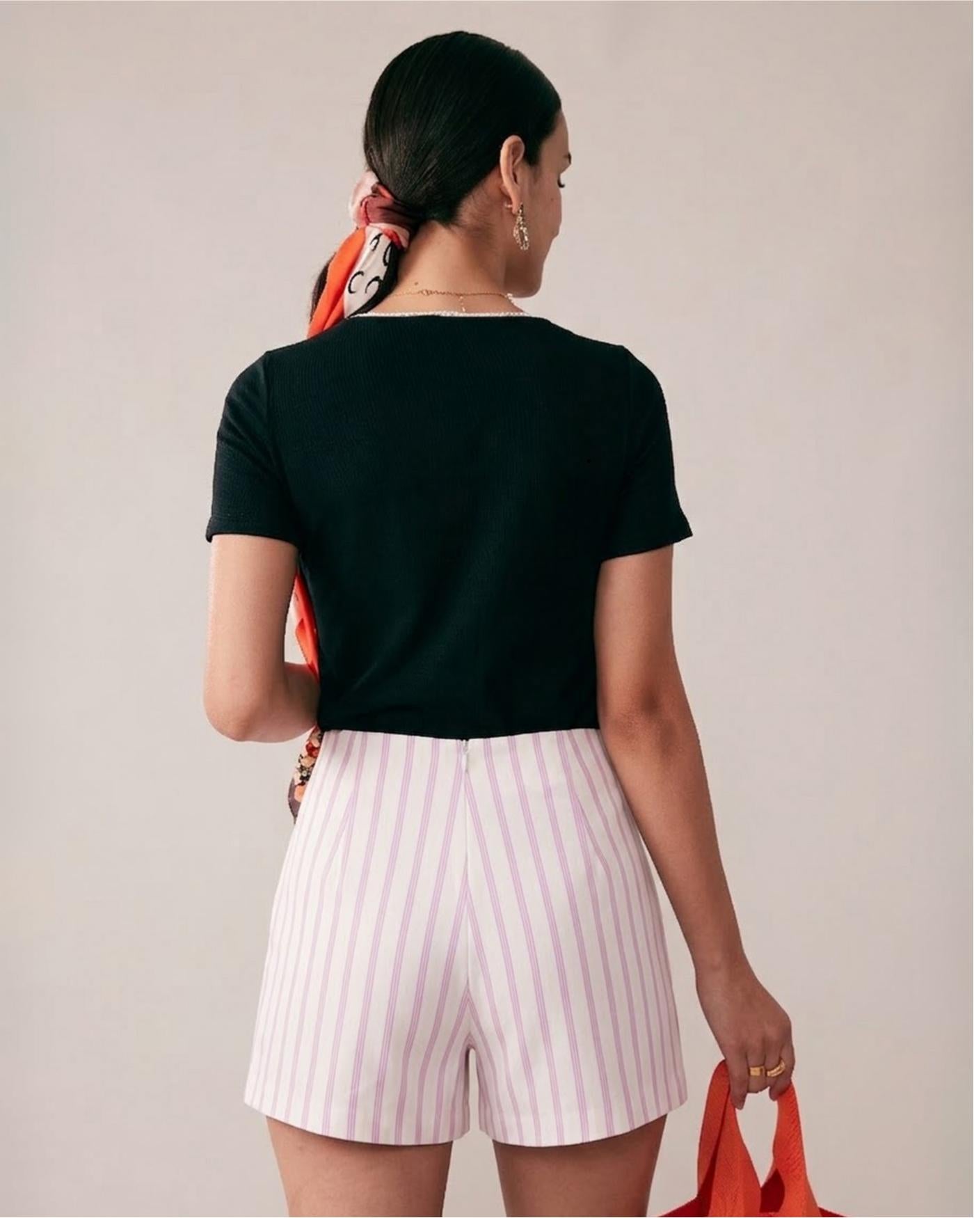 Women's Woven Polyester Shorts Bottoms - RIHOAS