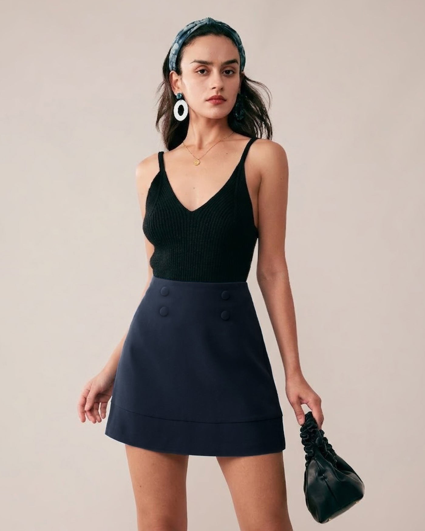 Women's Woven Polyester Skirt Bottoms - RIHOAS