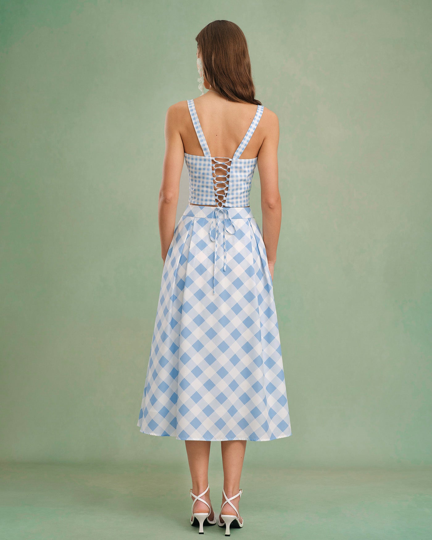 Women's Woven Polyester Skirt Bottoms - RIHOAS