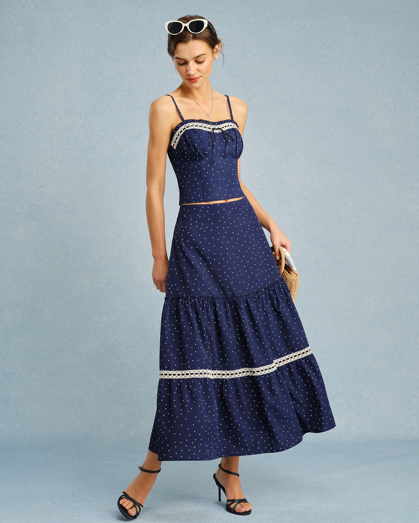 Women's Woven Polyester Skirt Bottoms - RIHOAS