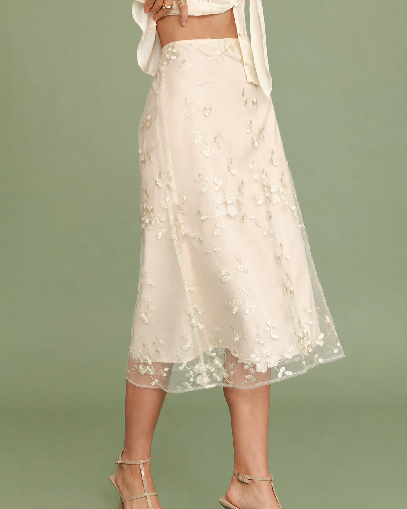 Women's Woven Polyester Skirt Bottoms - RIHOAS