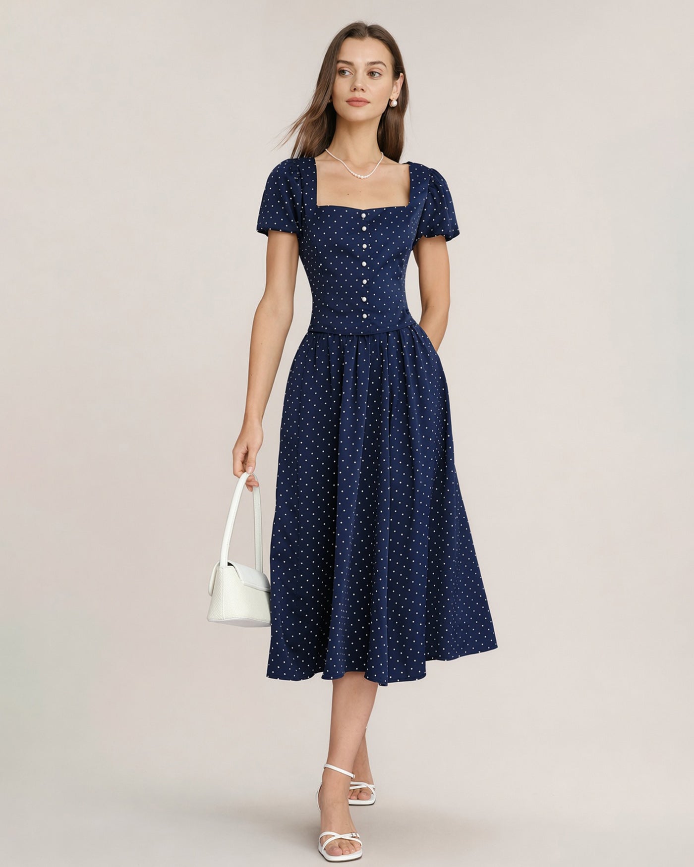 Women's Woven Polyester Skirt Bottoms - RIHOAS