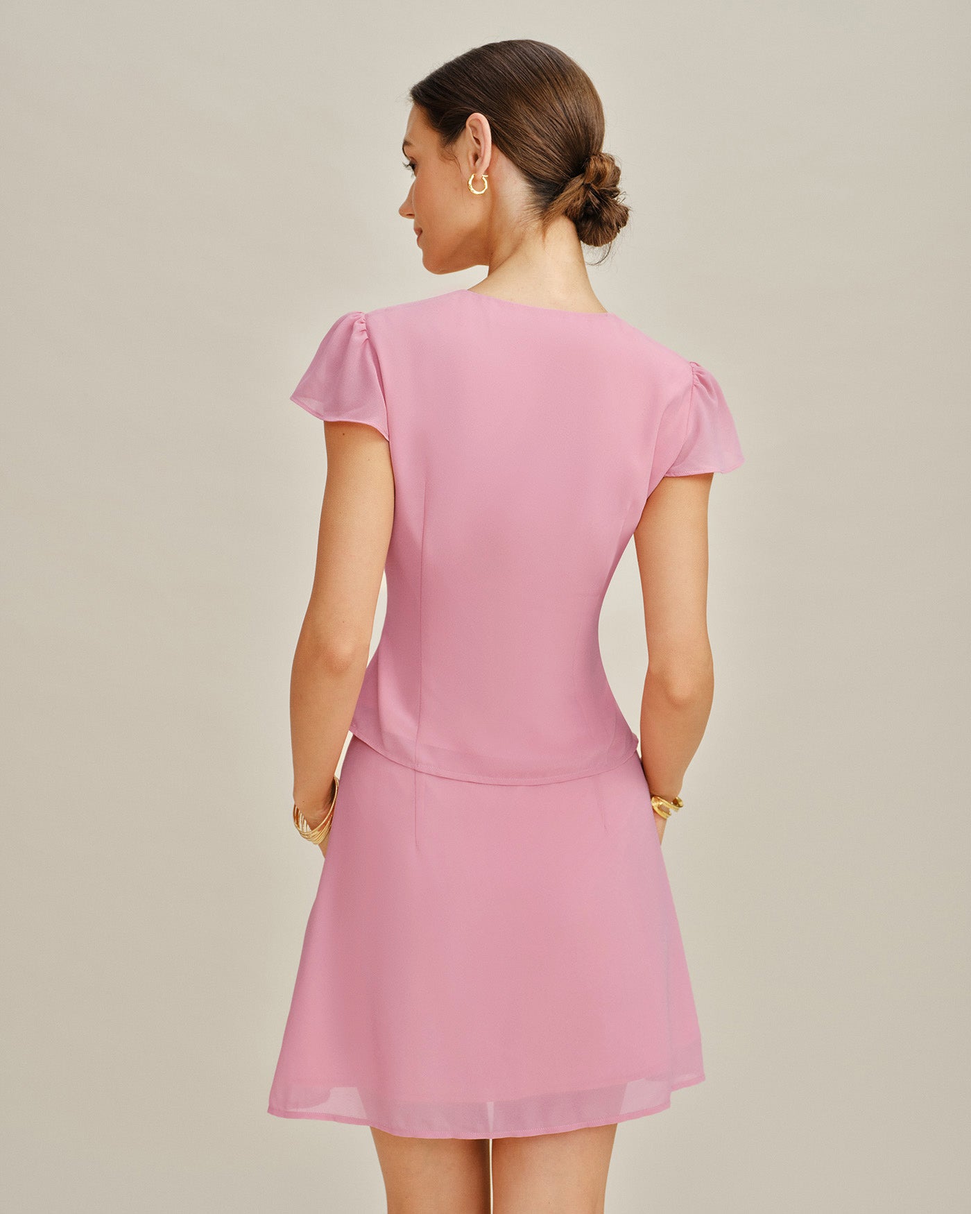 Women's Woven Polyester Skirt Bottoms - RIHOAS