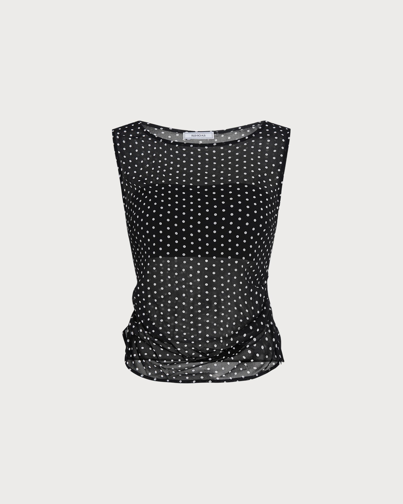 Women's Woven Polyester Tank Tops Tops - RIHOAS