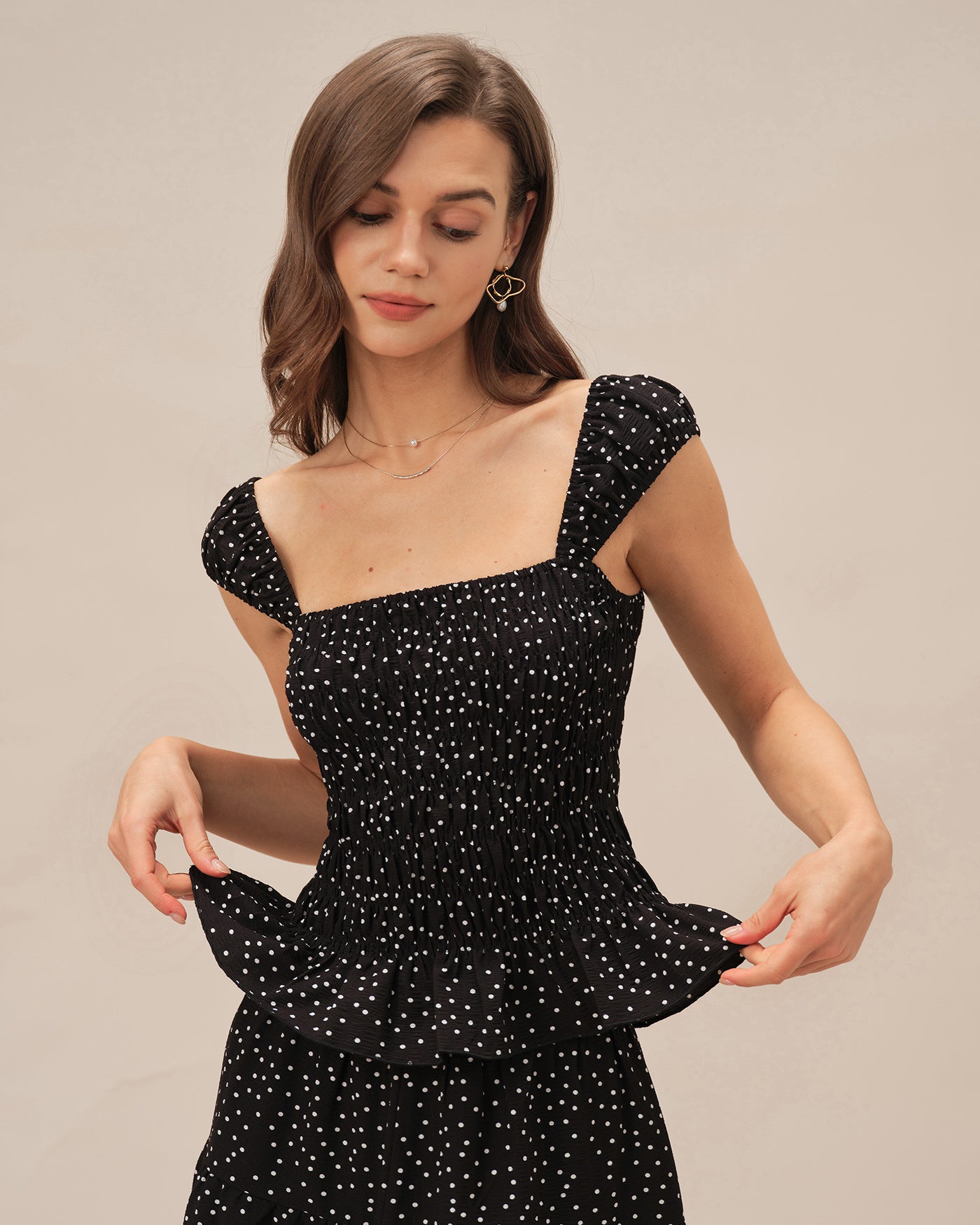 Women's Woven Polyester Tank Tops Tops - RIHOAS