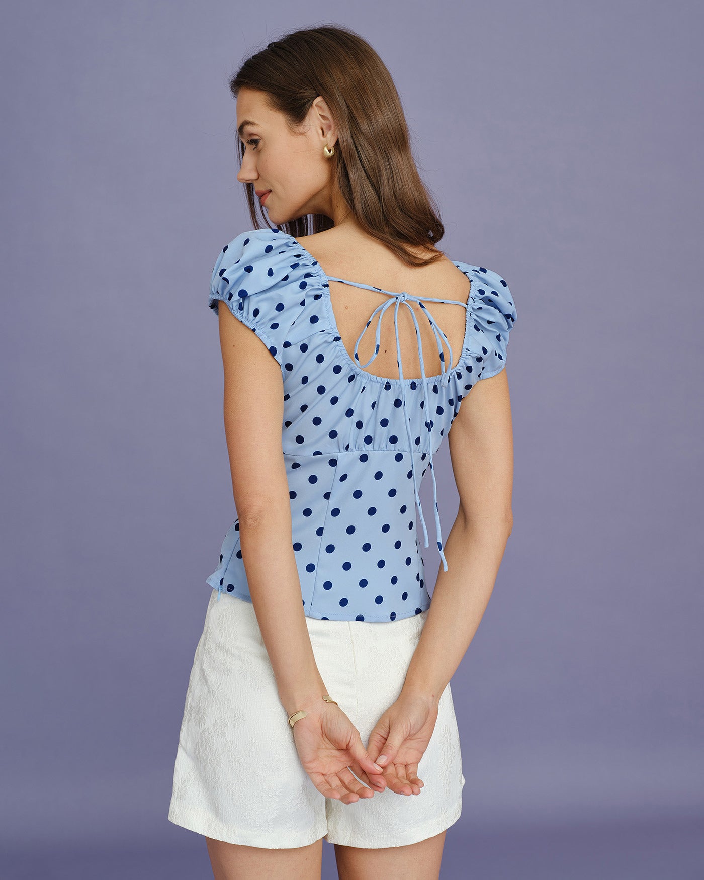 Women's Woven Polyester Tees Tops - RIHOAS