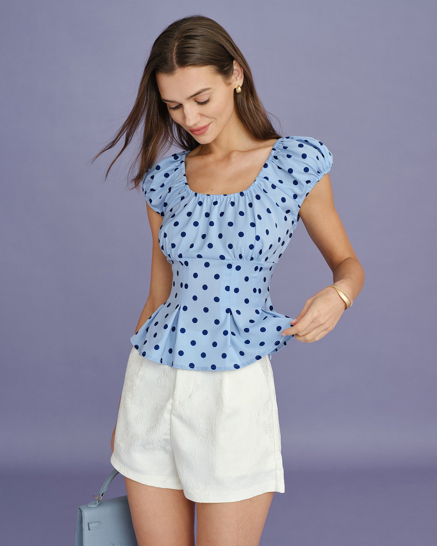 Women's Woven Polyester Tees Tops - RIHOAS