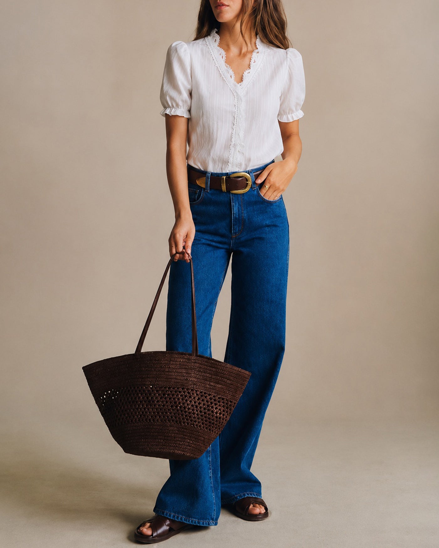 Women's Woven Polyester Top Tops - RIHOAS