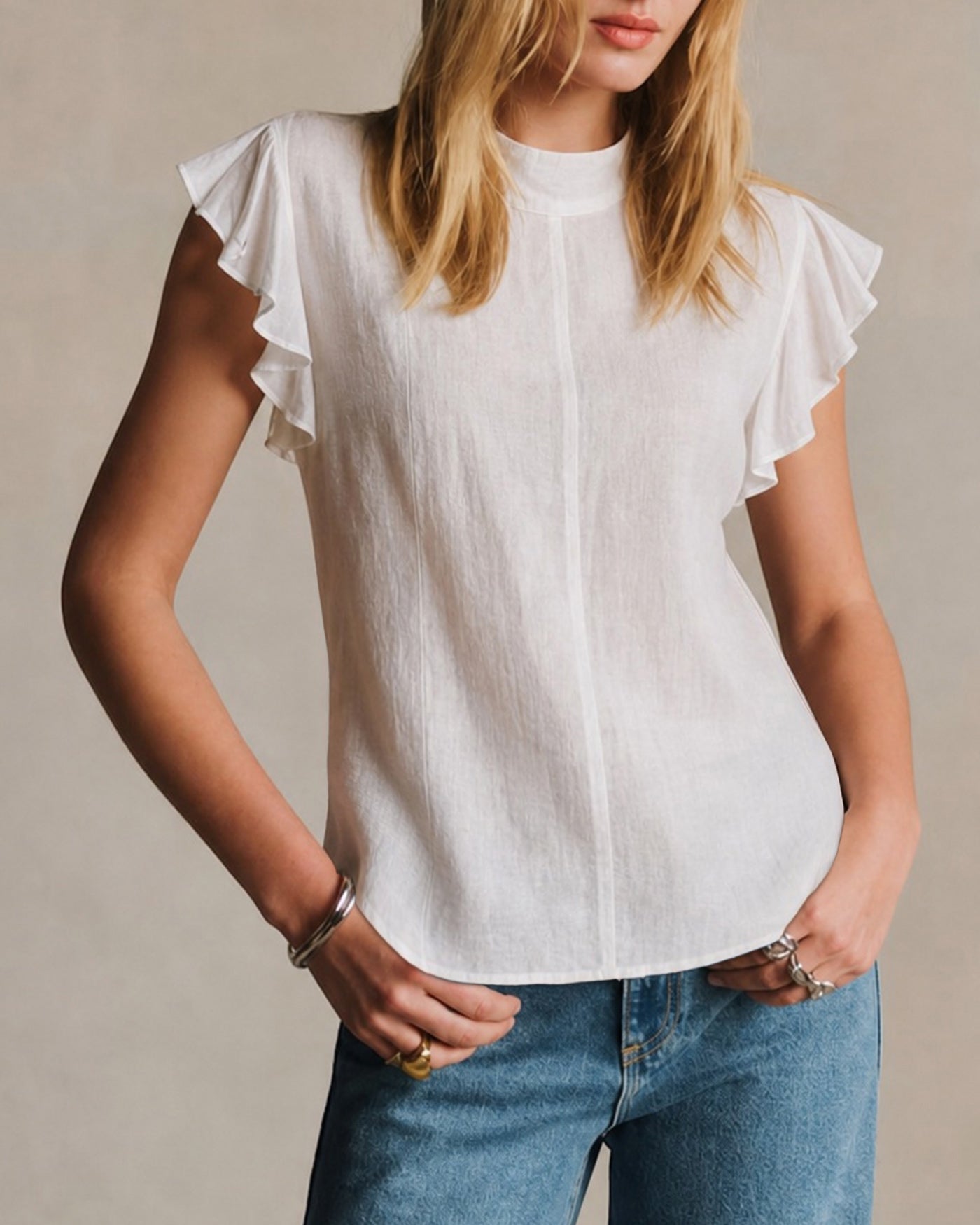 Women's Woven Polyester Top Tops - RIHOAS