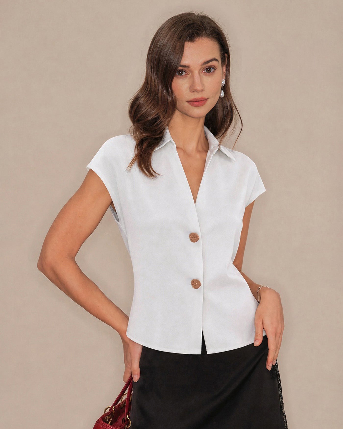 Women's Woven Polyester Tops Tops - RIHOAS