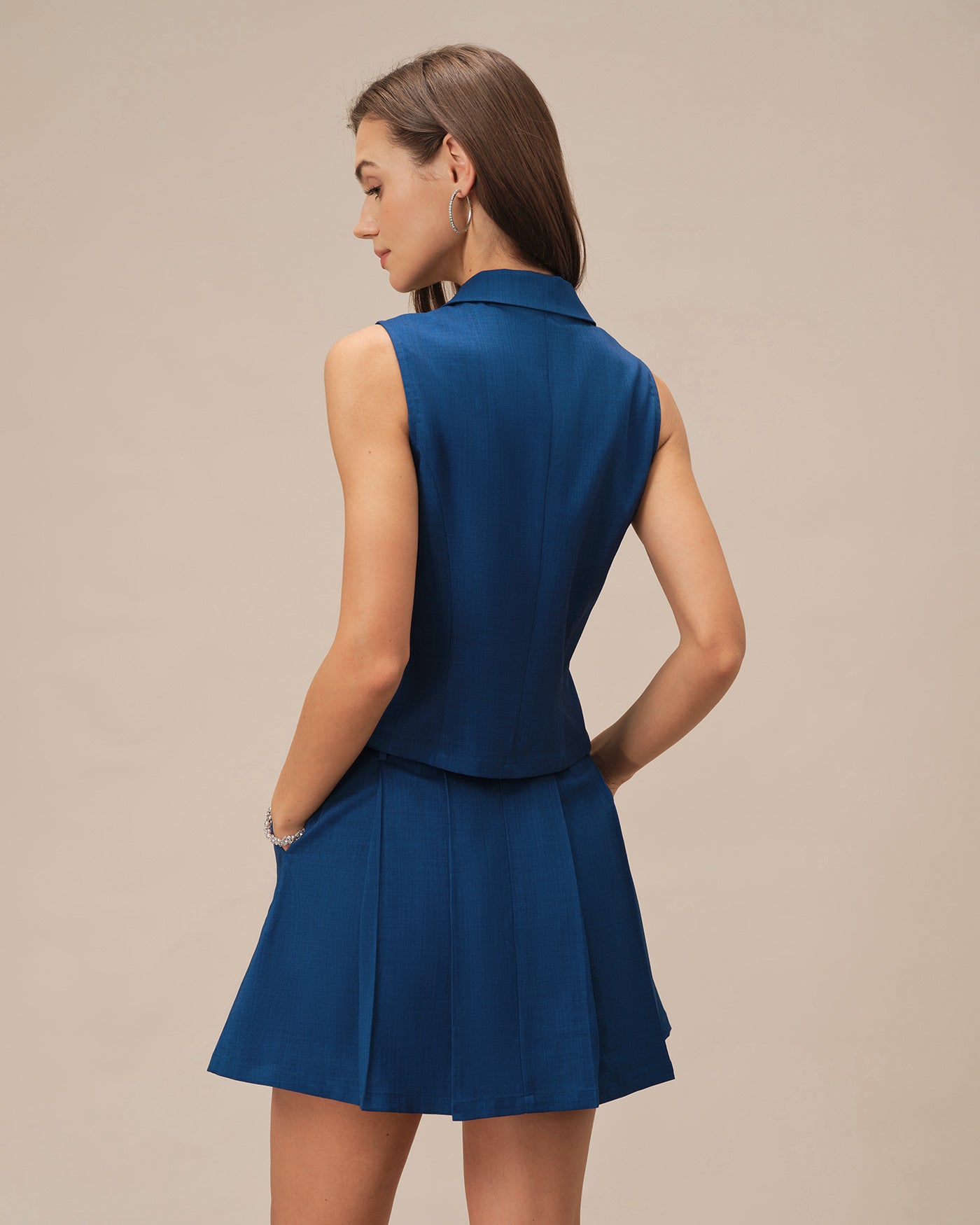 Women's Woven Polyester Vest Tops - RIHOAS