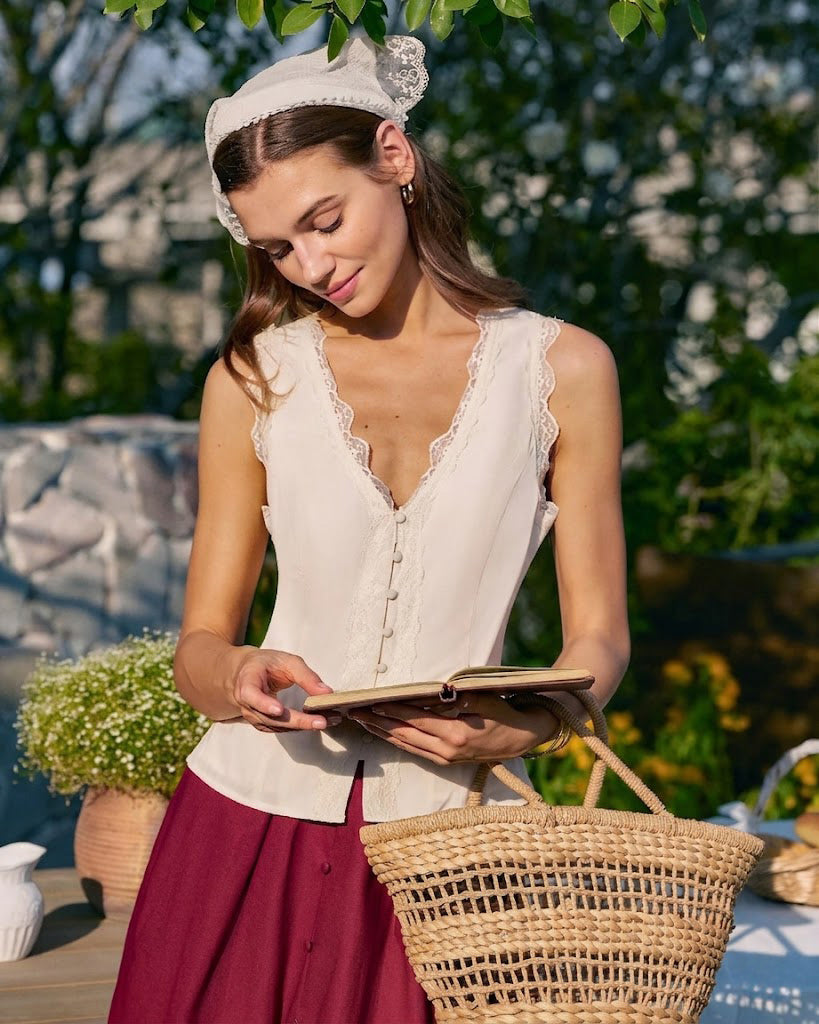 Women's Woven Polyester Vest Tops - RIHOAS