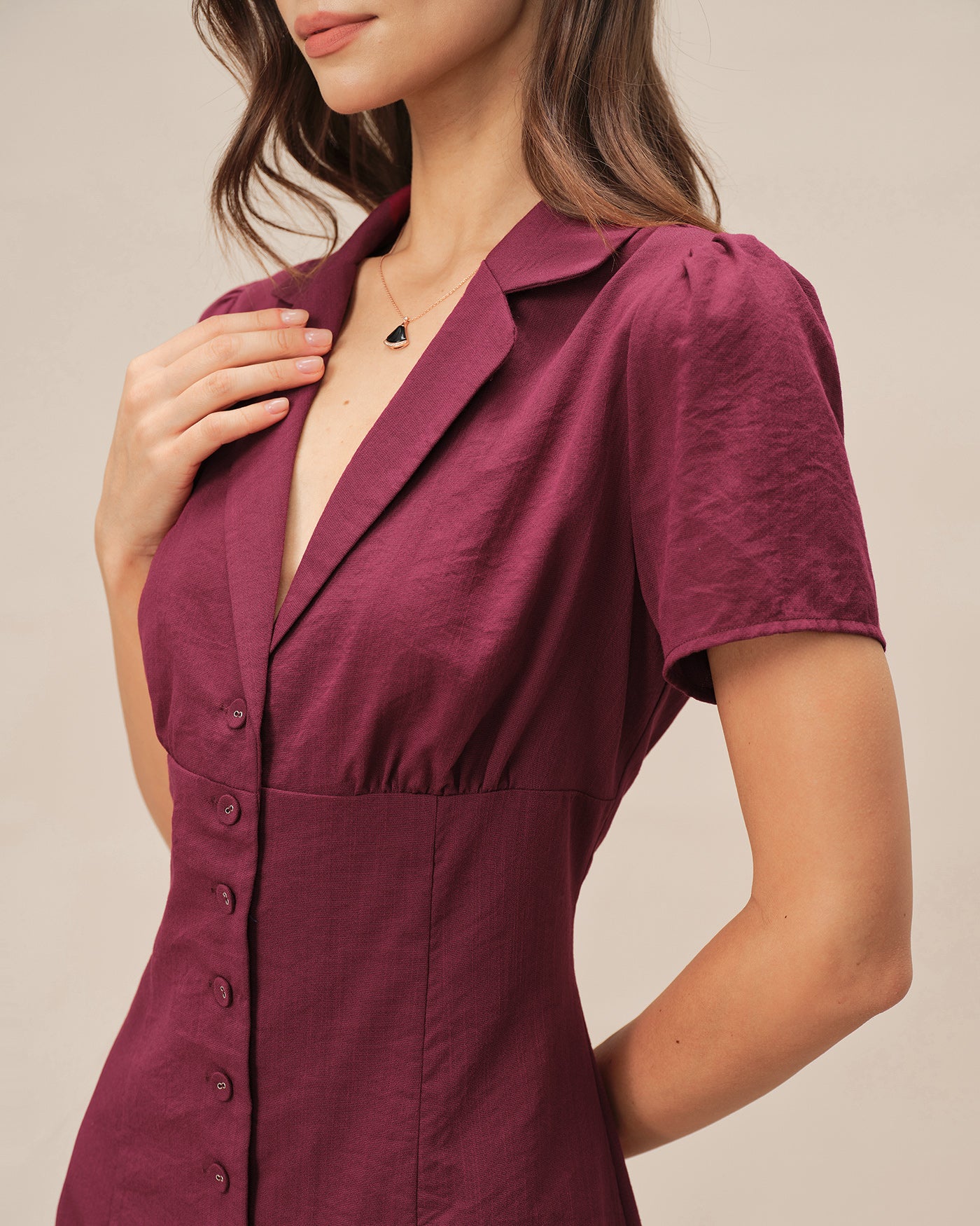 Women's Woven Rayon Mini Dress Dresses - RIHOAS