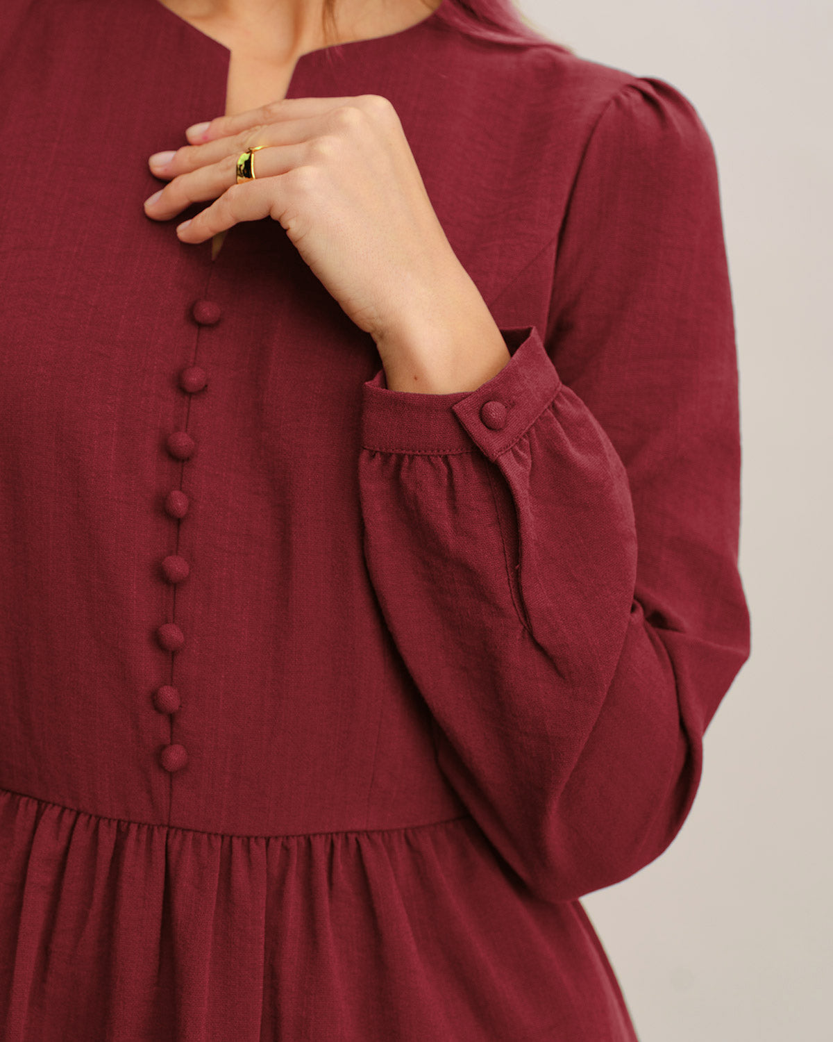 Women's Woven Viscose Midi Dress Dresses - RIHOAS