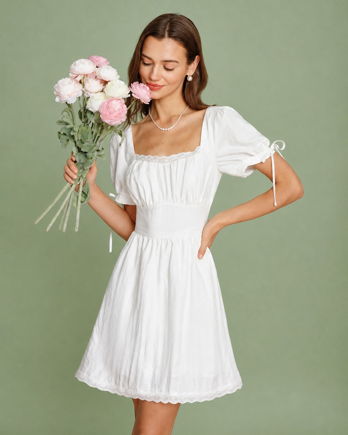 Women's Woven Viscose Mini Dress Dresses - RIHOAS