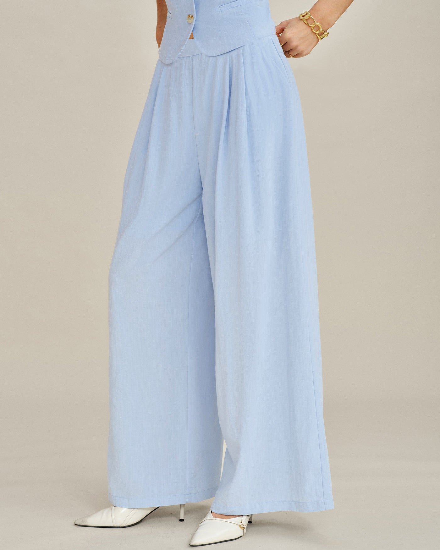 Women's Woven Viscose Pants Bottoms - RIHOAS