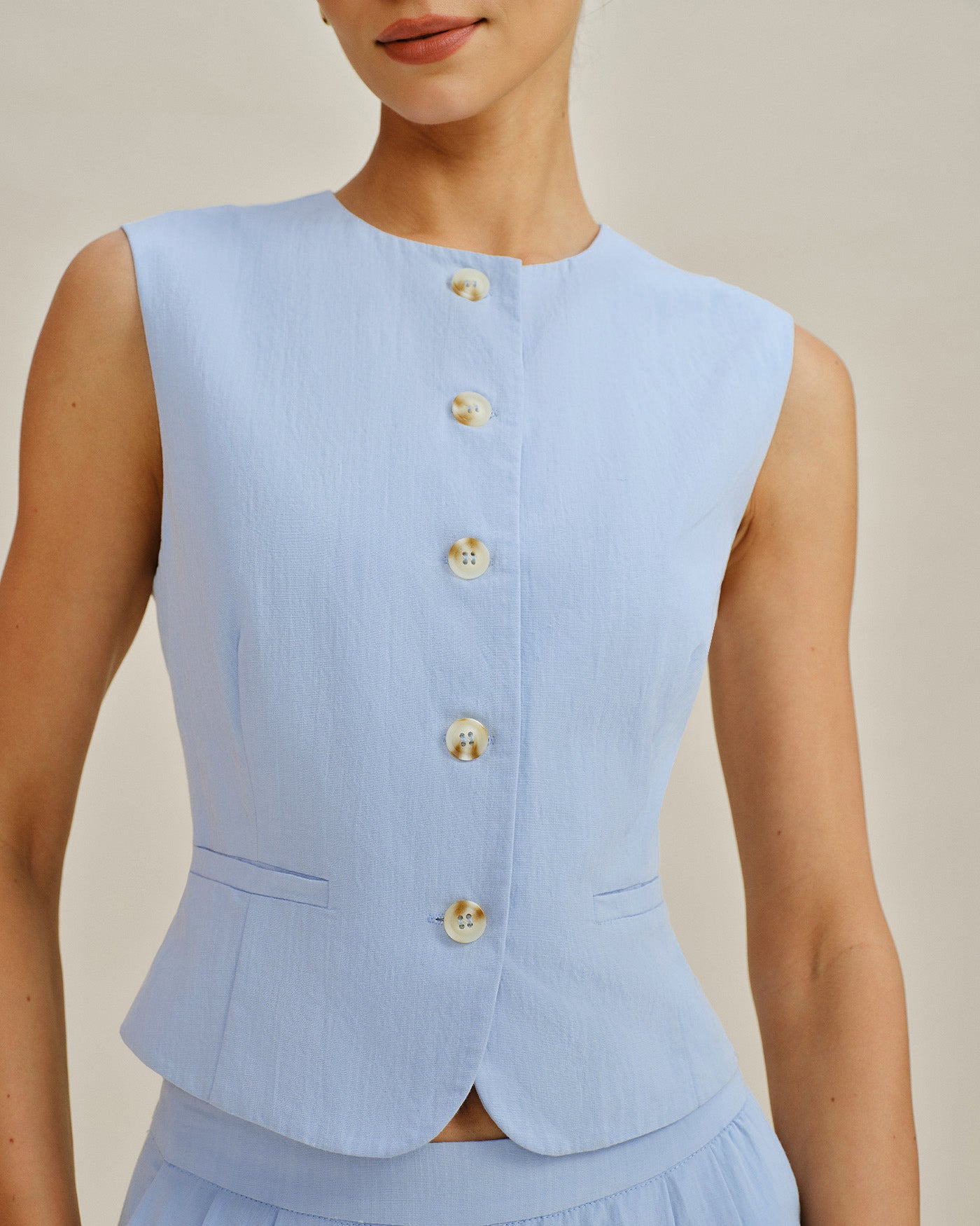 Women's Woven Viscose Vest Tops - RIHOAS