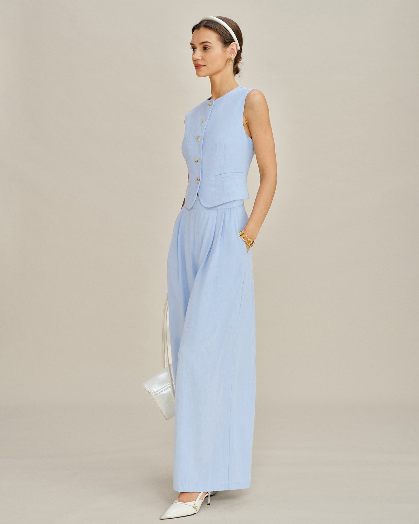 Women's Woven Viscose Vest Tops - RIHOAS