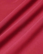 Red Square Neck Pocket Slip Midi Dress