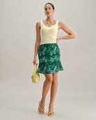 Green Floral Mermaid Skirt