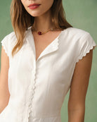 The Solid Color Lapel Midi Dress Dresses - RIHOAS
