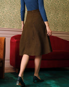 The Solid Color Tweed Skirt Bottoms - RIHOAS