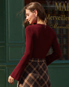 Women Knitted Nylon Viscose blended Sweaters Tops - RIHOAS