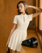 Women'S Woven Polyester Mini Dress Dresses - RIHOAS