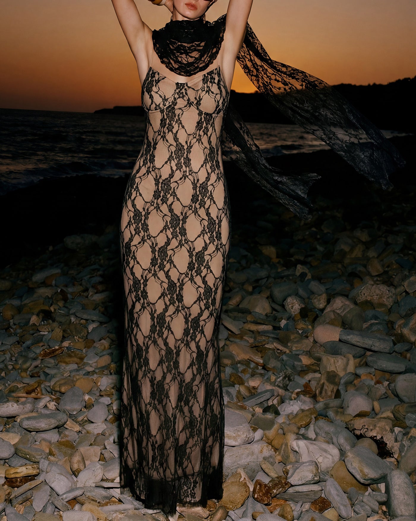 Women's Knit Polyester Maxi Dress Dresses - RIHOAS