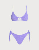 Women's Knitted Bikini Set Purple Bikinis - RIHOAS