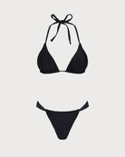 Women's Knitted Nylon Polka Dot Bikini Set Bikinis - RIHOAS