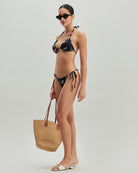 Women's Knitted Polyester-Spandex Bikini Set Bikinis - RIHOAS