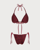 Women's Knitted Polyester Bikini Set Bikinis - RIHOAS
