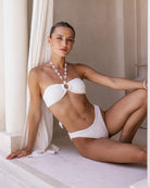 Women's Knitted Polyester Jacquard Bikini Set Bikinis - RIHOAS