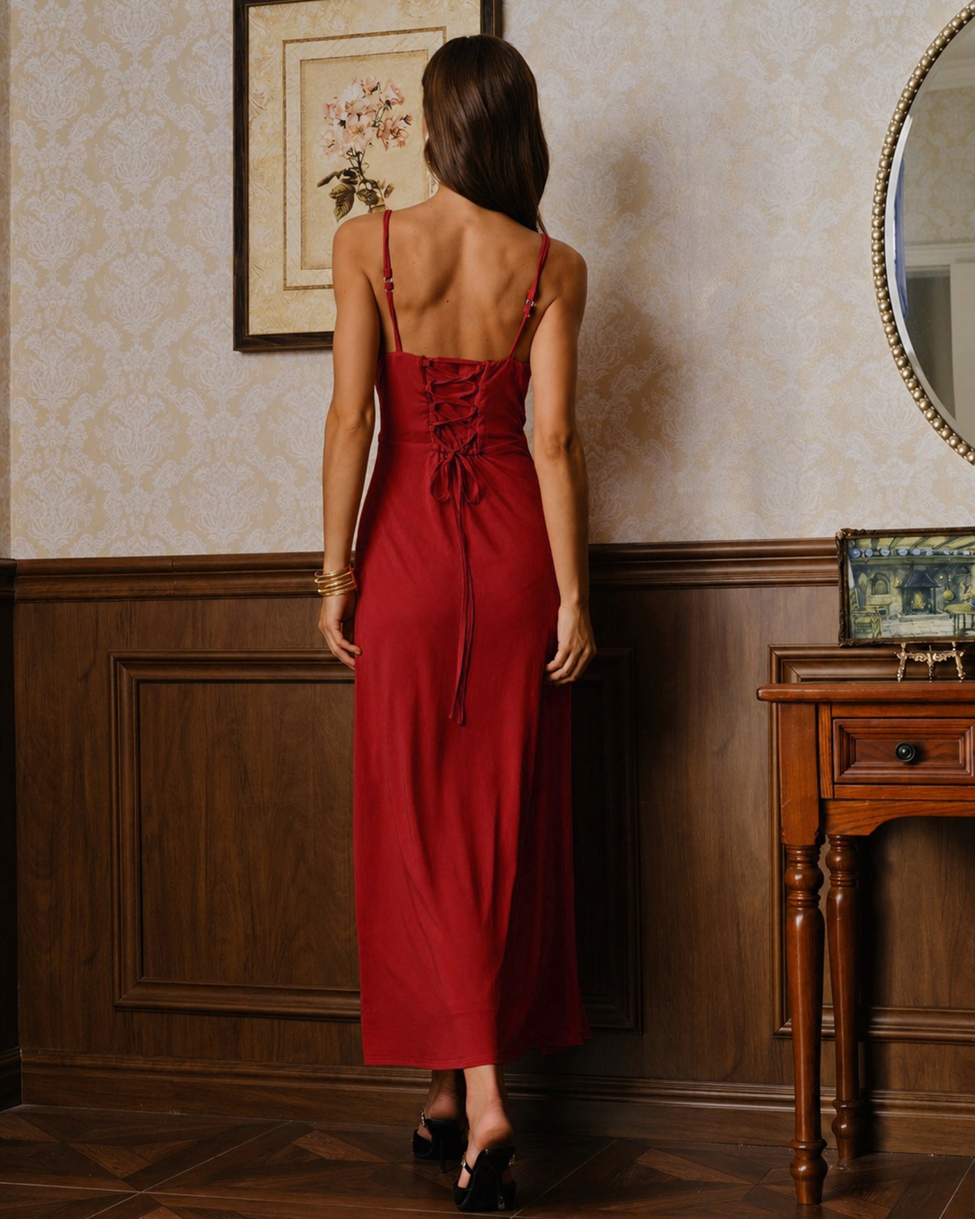 Women's Knitted Polyester Maxi Dresses Dresses - RIHOAS