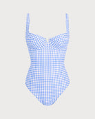 Women's Knitted Polyester One-Piece Blue One-Pieces - RIHOAS