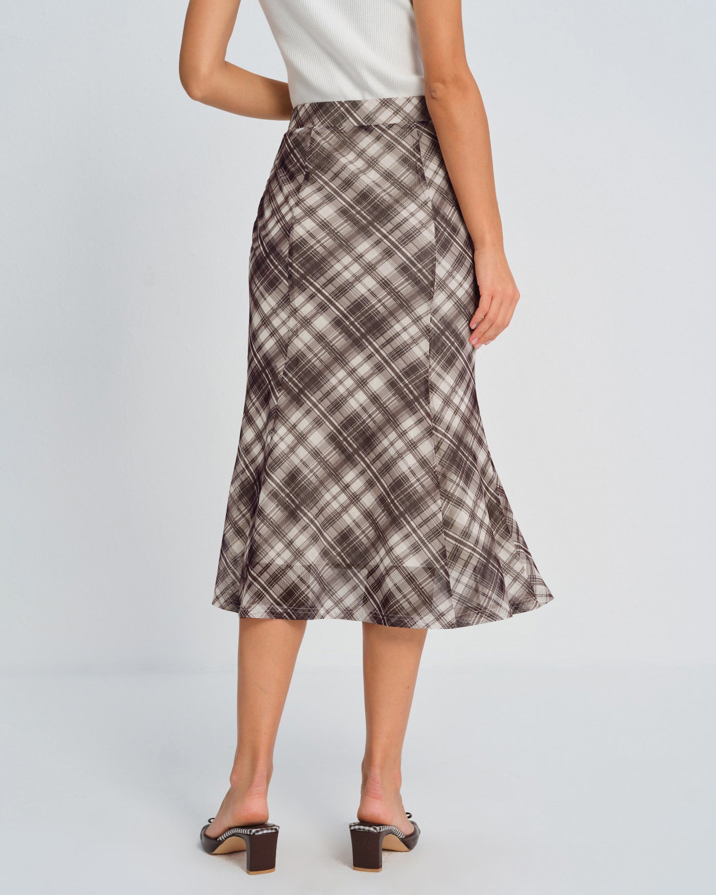 Women's Knitted Polyester Skirt Bottoms - RIHOAS
