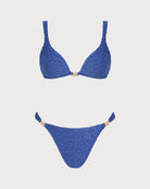 Women's Knitted Polyester Trim Bikini Set Bikinis - RIHOAS