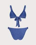 Women's Knitted Polyester Trim Bikini Set Bikinis - RIHOAS