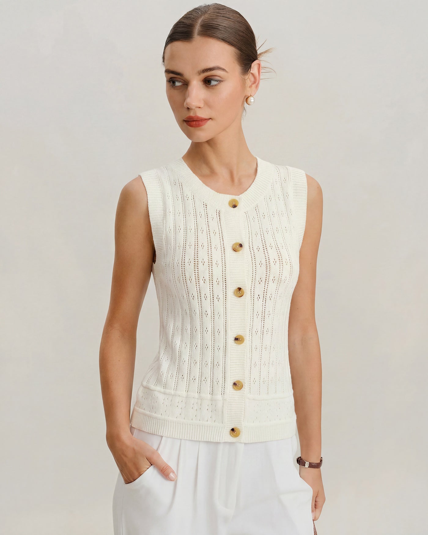 Women's Knitted Viscose Cardigans Tops - RIHOAS