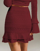 Women's Knitted Viscose Skirts Bottoms - RIHOAS